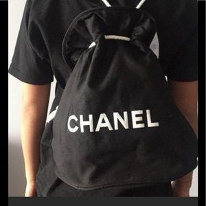 Chanel Canvas Bucket Makeup Travel Gym DuffleBag